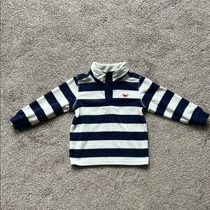 Carter's Navy and White Striped Fleece Sweatshirt